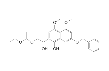 (1S,2R,1''R/S)-1-(7'-Benzyloxy-1'-hydrxy-4',5'-dimethoxy-2'-naphthyl)-2-(1''-ethoxyethoxy)propan-1-ol