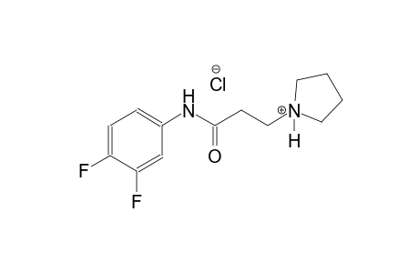 pyrrolidinium, 1-[3-[(3,4-difluorophenyl)amino]-3-oxopropyl]-, chloride