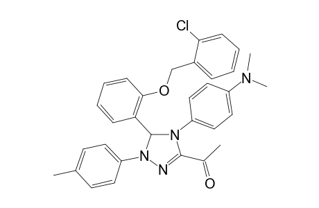 1-[3-[2-[(2-chlorophenyl)methoxy]phenyl]-4-(4-dimethylaminophenyl)-2-(4-methylphenyl)-3H-1,2,4-triazol-5-yl]ethanone