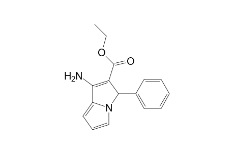 3H-Pyrrolizine-2-carboxylic acid, 1-amino-3-phenyl-, ethyl ester
