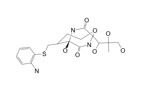 5A-(2-AMINOPHENYL-SULFANYL)-DIHYDROBICYCLOMYCIN;MAJOR-DIASTEREOMER