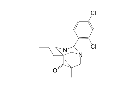 2-(2,4-dichlorophenyl)-5-methyl-7-propyl-1,3-diazatricyclo[3.3.1.1~3,7~]decan-6-one