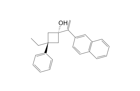 trans-3-ethyl-1-(1-(naphthalen-2-yl)vinyl)-3-phenylcyclobutan-1-ol