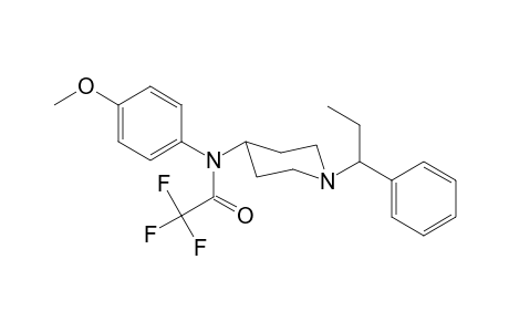 N-4-Methoxyphenyl-N-[1-(1-phenylpropyl)piperidin-4-yl]trifluoroacetamide