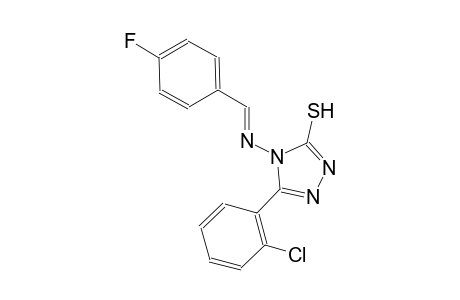 5-(2-chlorophenyl)-4-{[(E)-(4-fluorophenyl)methylidene]amino}-4H-1,2,4-triazol-3-yl hydrosulfide