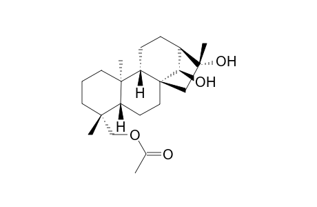 ent-19-Acetoxy-14.alpha.,16.beta.-dihydroxy-kaurane