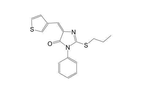 4H-imidazol-4-one, 3,5-dihydro-3-phenyl-2-(propylthio)-5-(3-thienylmethylene)-, (5E)-