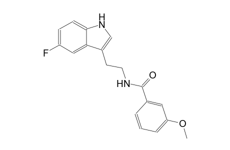 benzamide, N-[2-(5-fluoro-1H-indol-3-yl)ethyl]-3-methoxy-