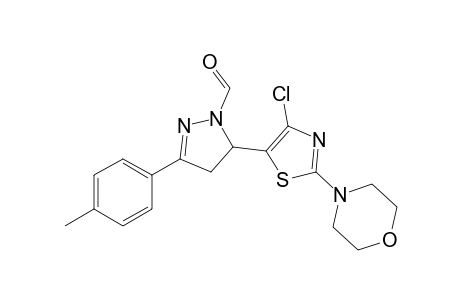 5-(4-Chloro-2-morpholinothiazol-5-yl)-1-formyl-3-(4-methylphenyl)-4,5-dihydro-1H-pyrazole