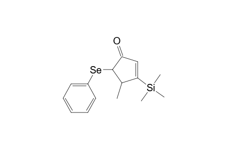 4-Methyl-5-(phenylseleno)-3-(trimethylsilyl)cyclopent-2-enone