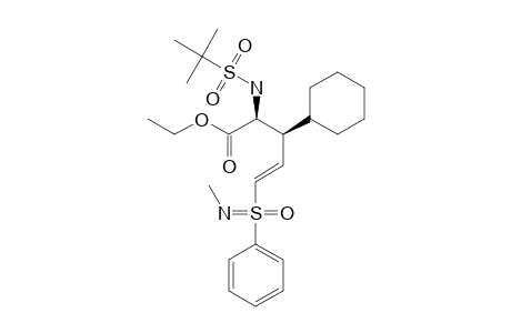(+)-(E,S(S),2S,3R)-5-(N-METHYL-S-PHENYLSULFONIMIDOYL)-3-CYCLOHEXYL-2-(2-METHYLPROPANE-2-SULFONYLAMINO)-PENT-4-ENOIC-ACID-ETHYLESTER