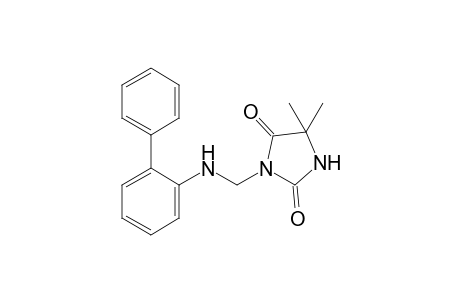 5,5-dimethyl-3-[(o-phenylanilino)methyl]hydantoin