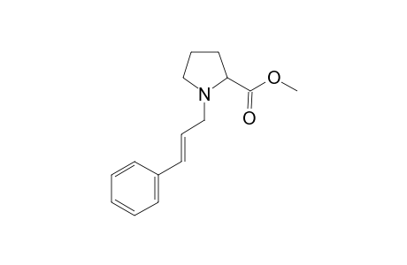 1-[(E)-3-phenylprop-2-enyl]pyrrolidine-2-carboxylic acid methyl ester