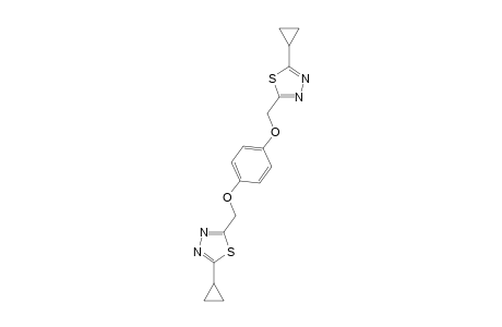 1,3,4-Thiadiazole, 2,2'-[1,4-phenylenebis(oxymethylene)]bis[5-cyclopropyl-