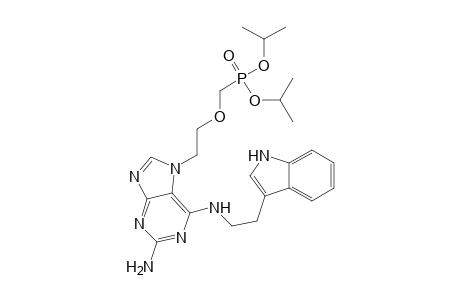 Diisopropyl{2-[6-(2-(1H-indole-3-yl)ethylamino)-2-amino-7H-purine-7-yl] ethoxy}methylphosphonate