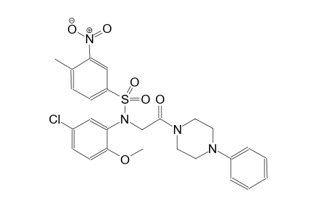 benzenesulfonamide, N-(5-chloro-2-methoxyphenyl)-4-methyl-3-nitro-N-[2-oxo-2-(4-phenyl-1-piperazinyl)ethyl]-