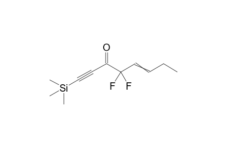 4,4-difluoro-1-(trimethylsilyl)oct-5-en-1-yn-3-one