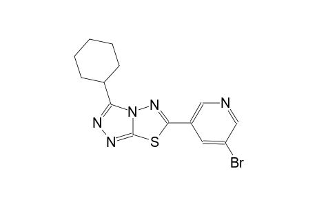 [1,2,4]triazolo[3,4-b][1,3,4]thiadiazole, 6-(5-bromo-3-pyridinyl)-3-cyclohexyl-