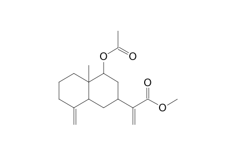 4-METHYLIDENE-10-METHYL-9-beta-ACETOXY-7-(1'-METHOXYCARBONYLVINYL)-BICYCLO-[4.4.0]-DECANE