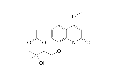 1-Methyl-4-methoxy-8-[2'-acetoxy-3'-hydroxy-3'-methylbutoxy]-2-quinolone