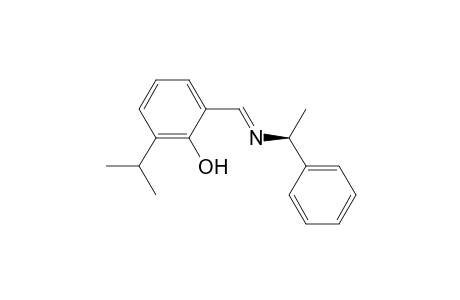 (S,E)-2-Isopropyl-6-((1-phenylethylimino)methyl)phenol