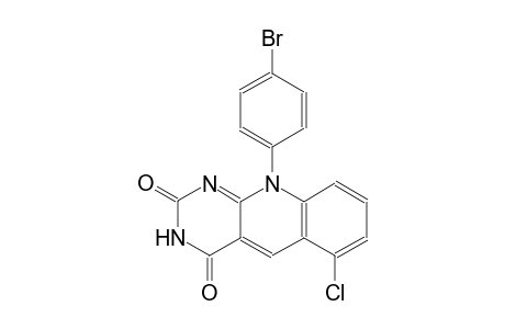 pyrimido[4,5-b]quinoline-2,4(3H,10H)-dione, 10-(4-bromophenyl)-6-chloro-