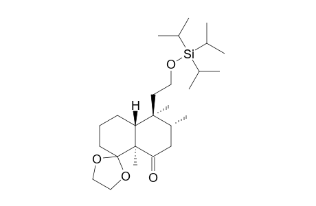 (3'R,4'S,4'aR,8'aS)-3',4',8'a-trimethyl-4'-(2-triisopropylsilyloxyethyl)spiro[1,3-dioxolane-2,8'-decalin]-1'-one