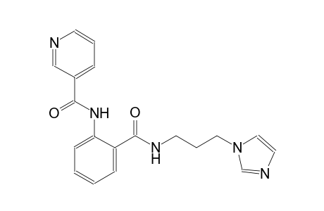 3-pyridinecarboxamide, N-[2-[[[3-(1H-imidazol-1-yl)propyl]amino]carbonyl]phenyl]-