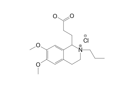 1-[2-(CARBOXYETHYL)]-6,7-DIMETHOXY-2-PROPYL-1,2,3,4-TETRAHYDRO-ISOQUINOLINIUM-CHLORIDE