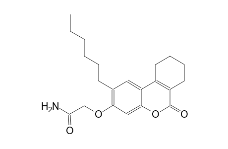 acetamide, 2-[(2-hexyl-7,8,9,10-tetrahydro-6-oxo-6H-dibenzo[b,d]pyran-3-yl)oxy]-