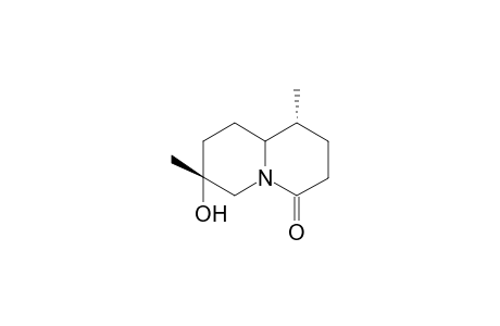 trans-1-methyl-7-methyl-7-hydroxy-4-quinolizidone