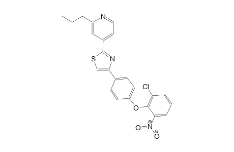 4-{4-[4-(2-chloro-6-nitrophenoxy)phenyl]-1,3-thiazol-2-yl}-2-propylpyridine