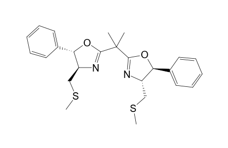 (4R,5S)-2-[1-methyl-1-[(4R,5S)-4-(methylsulfanylmethyl)-5-phenyl-4,5-dihydrooxazol-2-yl]ethyl]-4-(methylsulfanylmethyl)-5-phenyl-4,5-dihydrooxazole