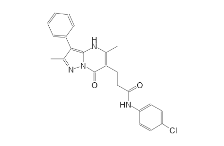 pyrazolo[1,5-a]pyrimidine-6-propanamide, N-(4-chlorophenyl)-4,7-dihydro-2,5-dimethyl-7-oxo-3-phenyl-