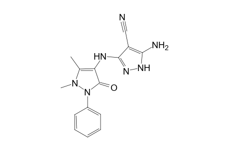 5-Amino-4-cyano-3-(p-antipyrylamino)pyrazole