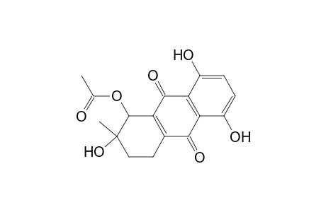 (3RS,4RS)-4-Acetoxy-3,5,8-trihydroxy-3-methyl-1,2,3,4-tetrahydro-9,10-anthraquinone