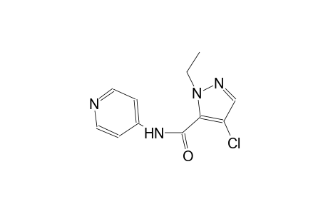 4-chloro-1-ethyl-N-(4-pyridinyl)-1H-pyrazole-5-carboxamide