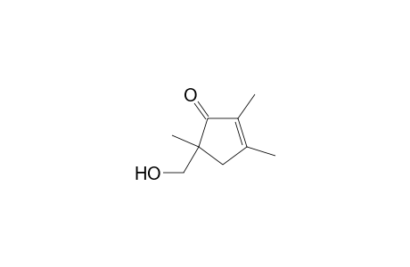 2-Cyclopenten-1-one, 5-(hydroxymethyl)-2,3,5-trimethyl-