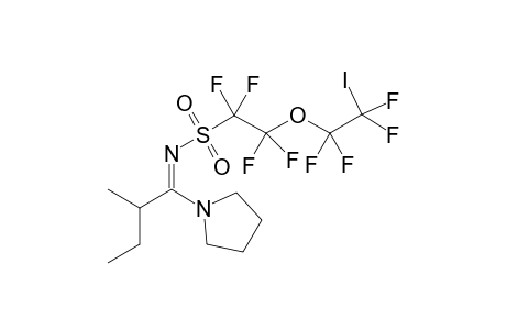 N'-(Iodotetrafluoroethoxytetrafluoroethyl)sulfonyl-N,N-cyclo(tetramethylene)-3-butanamidine