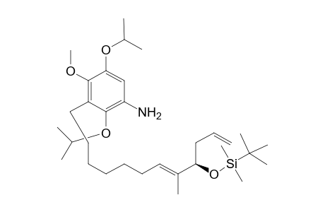 3-[(7E,9R)-9-(tert-Butyldimethylsilyloxy)-8-methyldodeca-7,11-dienyl]-2,5-diisopropoxy-4-methoxyphenylamine