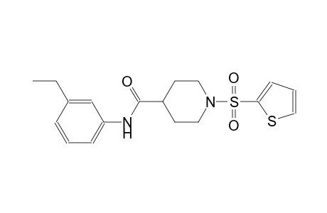 N-(3-ethylphenyl)-1-(2-thienylsulfonyl)-4-piperidinecarboxamide