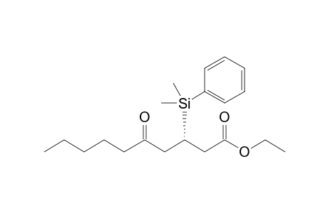 Ethyl (3S)-3-[Dimethyl(phenyl)silyl]-5-oxodecanoate