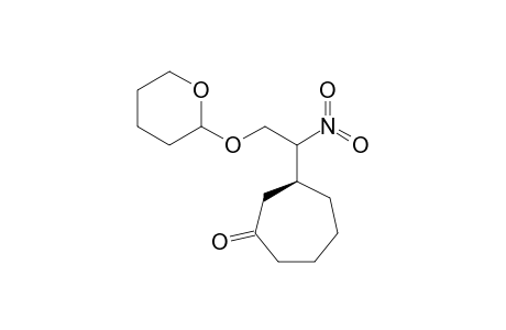 (3S)-3-[2-(2H-Tetrahydropyran-2-yloxy)-1-nitroethyl]cycloheptanone