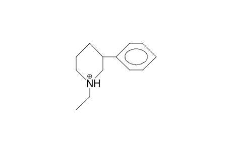 1-Ethyl-3-phenyl-piperidine cation