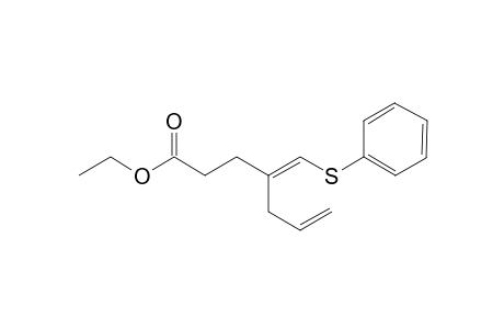 2-(2-Ethoxycarbonylethyl)-1-phenylthiopenta-1(Z),4-diene