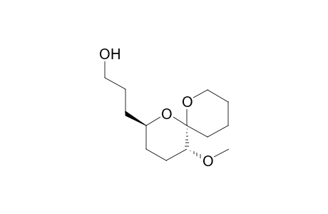 (1S)-1,3,4,6-Tetradeoxy-6-(2"-hydroxyethyl)-2-O-methyl-D-erythro-hexopyranose-1-spiro-2'-tetrahydropyran