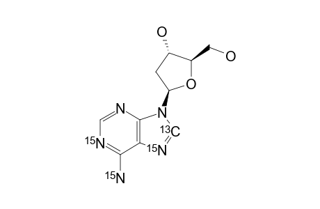 [8-(13)C-1,7,NH2-(15)N(3)]-2'-DEOXYADENOSINE