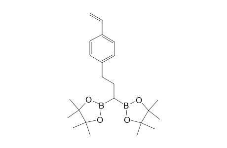 2,2'-(3-(4-Vinylphenyl)propane-1,1-diyl)bis(4,4,5,5-tetramethyl-1,3,2-dioxaborolane)
