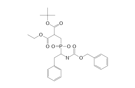 (R,S)-2-[(1-BENZYLOXYCARBONYLAMINO-2-PHENYL-ETHYL)-HYDROXY-PHOSPHINOYLMETHYL]-MALONIC-ACID-TERT.-BUTYLESTER-ETHYLESTER