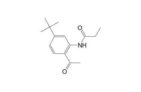 Propanamide, N-(2-acetyl-5-tert-butylphenyl)-